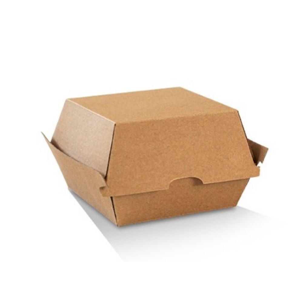 Burger Box Plain Brown Corrugated 250s PBBB-F