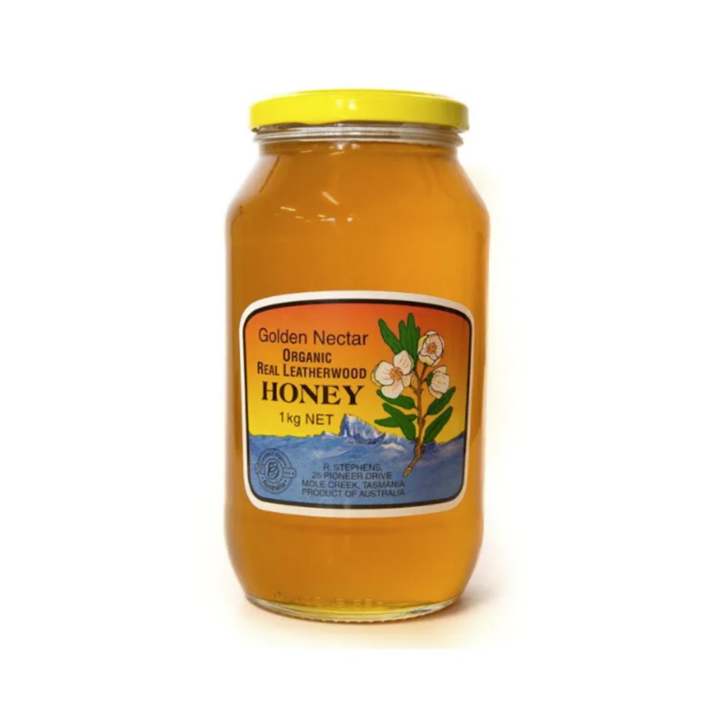 Honey Real Organic Leatherwood 1kg (12)