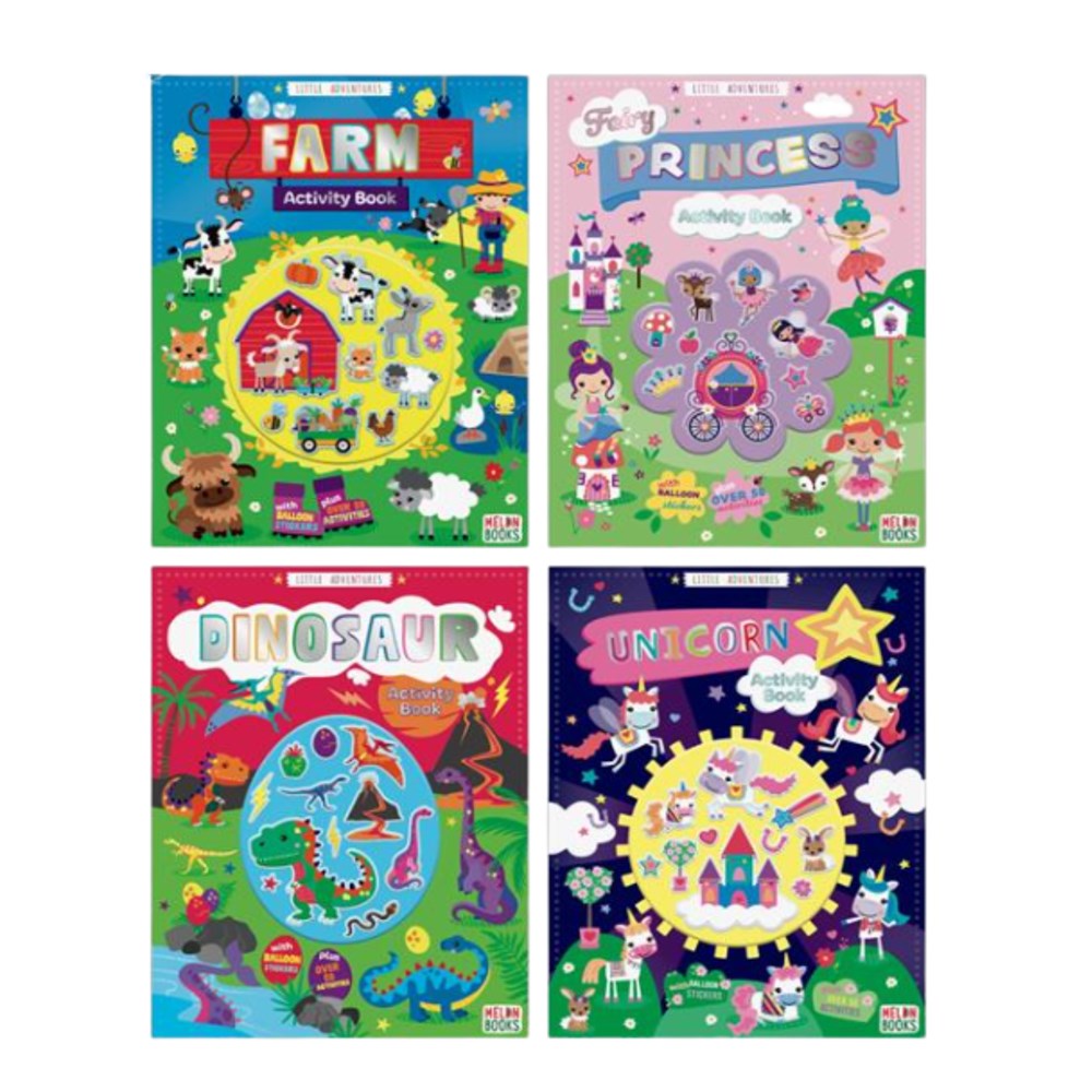 Big Balloon Sticker Activity Book 4 Asstd