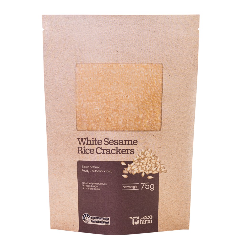 White Sesame Rice Crackers 12x75g