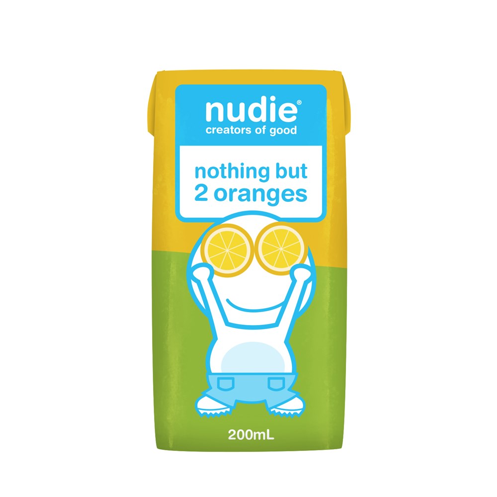 Nudie Kids 2 Oranges 200mlx10 *
