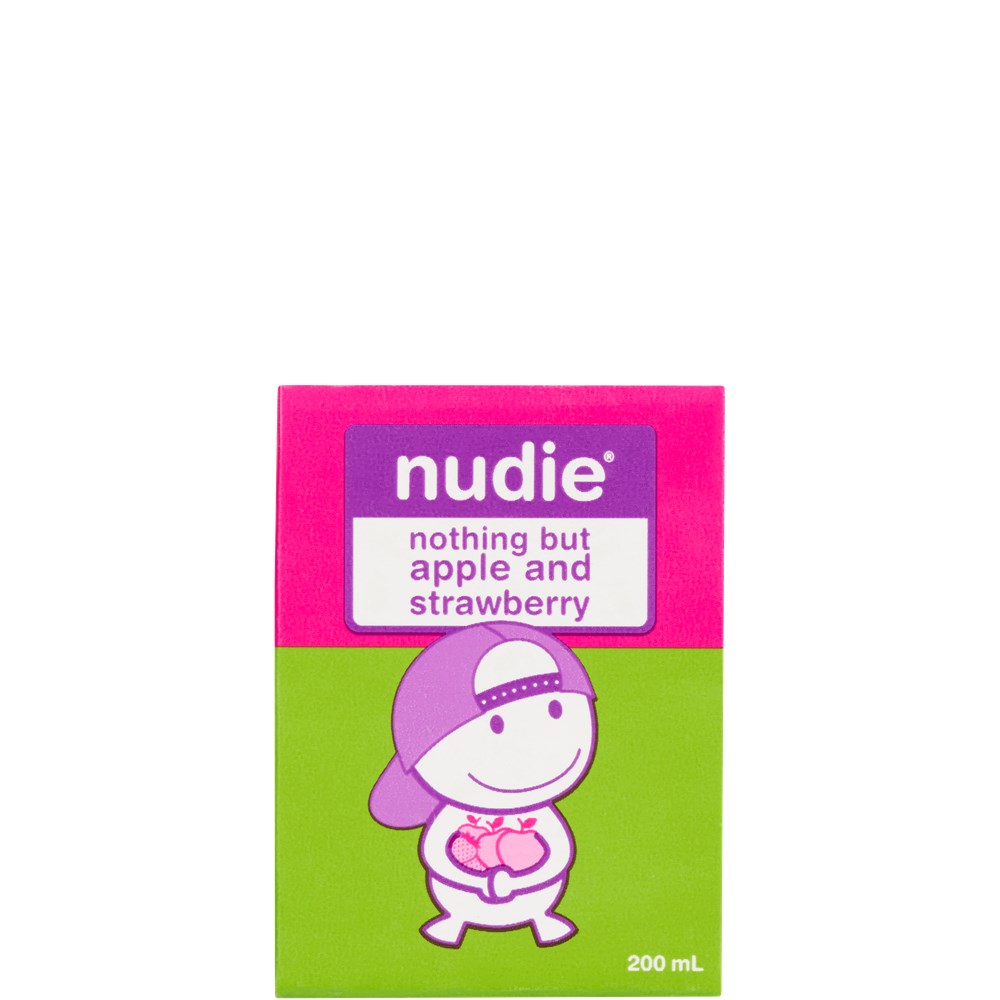 Nudie Kids Apple & Strawberry 200mlx10 *