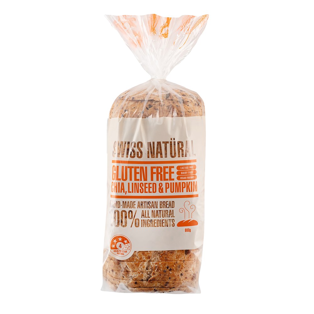 GF Chia Linseed Pumpkin HiTop Loaf 12x900g FZ