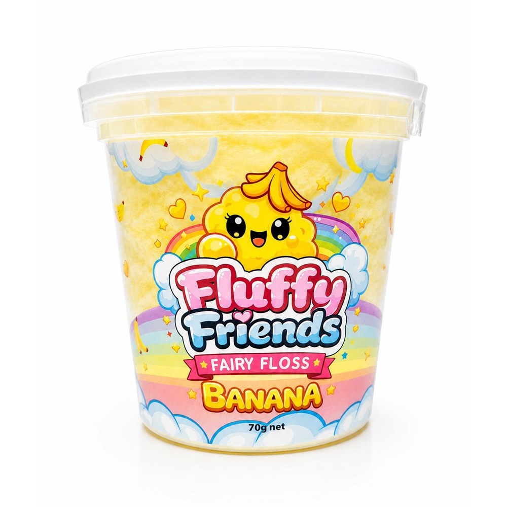 Fairy Floss Banana 12X70g