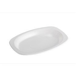 Plate Plastic Large Oval 210x300mm 50s(10) OP210W