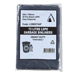 Rubbish Bin Liner 73L 50s (5) LDBIN73M