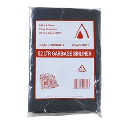 Rubbish Bin Liner 82L 10X25 LDBIN82H
