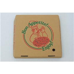 Pizza Boxes Brown 9in 50s Unfold*