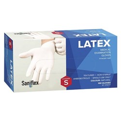 Latex Glove Powder free Small Clear 100s (10) 