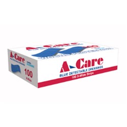 Bandaid Blue Detectable Strips 100S 
