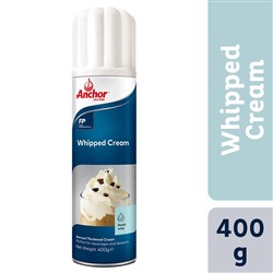 Whipped Cream Dairy Aerosal 400g (12) 