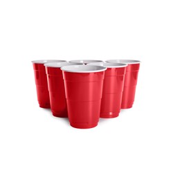 Cup Double Wall RED 8ozB  500s