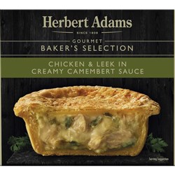 Gourmet Creamy Chicken & Leak Pie 210gx12