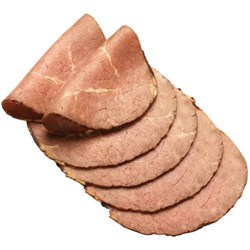 Sliced Roast Beef 5x1kg Cooked 08993*