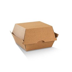 Burger Box Plain Brown Corrugated 250s PCB2 N