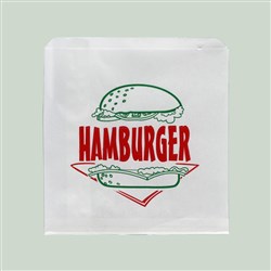 Hamburger Glassine Bag Printed 2sq 1000s N