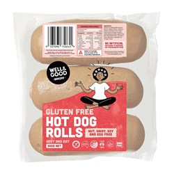 Gluten Free Hot Dog Rolls (100gx3)x8 GF FZ