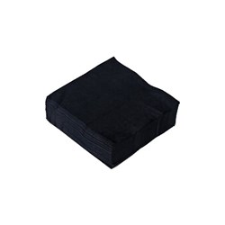 Napkin Cocktail Black 2000s 1/4 Fold C-NC0158