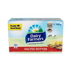 Butter Salted Pat 500g (12) Kosher, Halal
