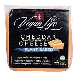 Vegan Cheddar Cheese Sliced 200gx8