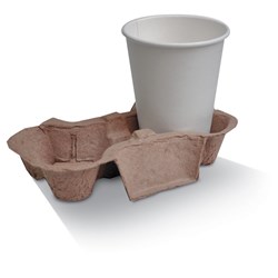 Coffee Carry Tray 2 Cups Molded 400s GBB02 N