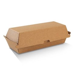 Hot Dog Box Brown Corrugated  200s PCBB4