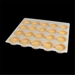 Gluten Free Shell Medium Round Vanilla 17x51mm