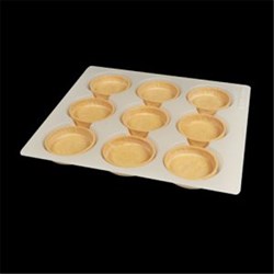 Gluten Free Shell Lrg Round Vanilla 17x75mm 45s 