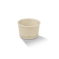 Bamboo Soup Bowls 8oz PLA Coated1000s  BBAP8