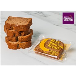 Bent Banana Bread 30x90g Indiv Wrap