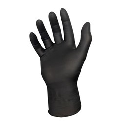 Nitrile Glove BLACK Powder Free Large 100s (10)
