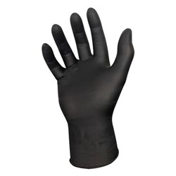 Nitrile Glove BLACK Powder Free X Large 100s (10)