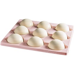 Les Dome Raspberry White Choc H40x80mm 18s 