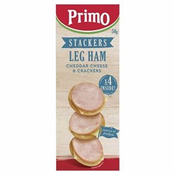 Stackers Leg Ham Cracker Cheese 7x50g 01982*