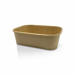 Container Rectangular Kraft 300s 650ml KRC650