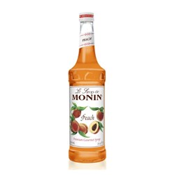 Peach Syrup 700ml (6) Glass Bottle*