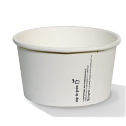 Paper Bowl PLA 12oz Plain 500s* PBPB12