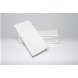 Napkin Dinner Quilted White GT Fold 2P