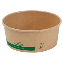 Salad Bowl 24oz Kraft PLA 300s EC-PLC24N